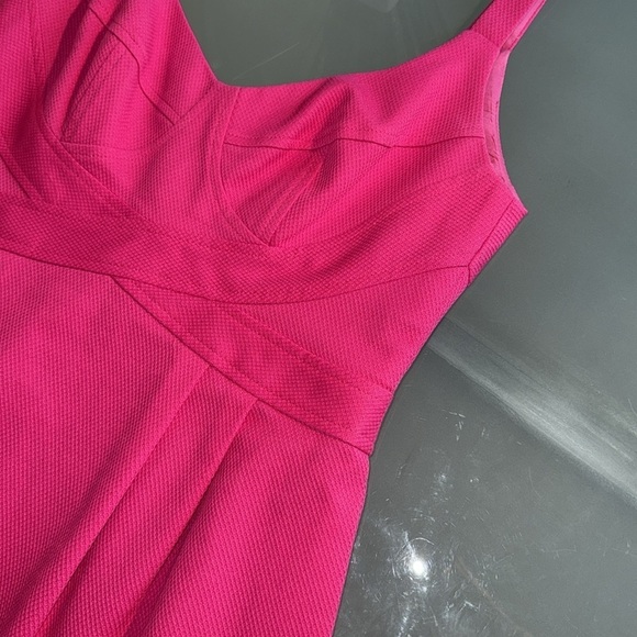 Like NEW Nanette Lepore Pink COTTON Fit and Flare Dress - Picture 4 of 9